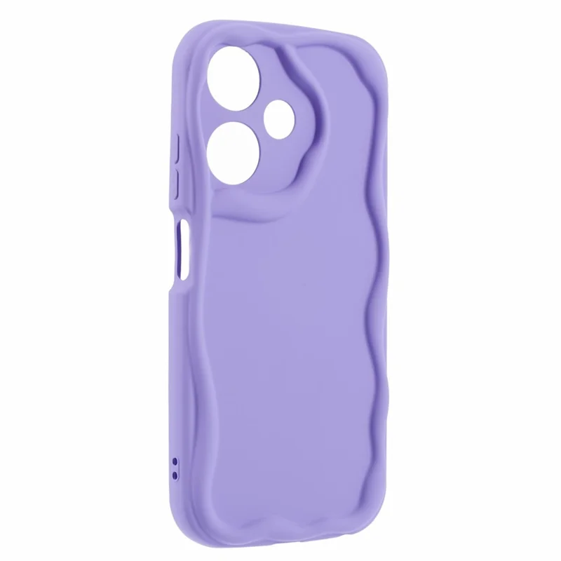 For Infinix Hot 30i Case Candy Color Shockproof Rubberized Mobile Phone TPU Cover - Purple