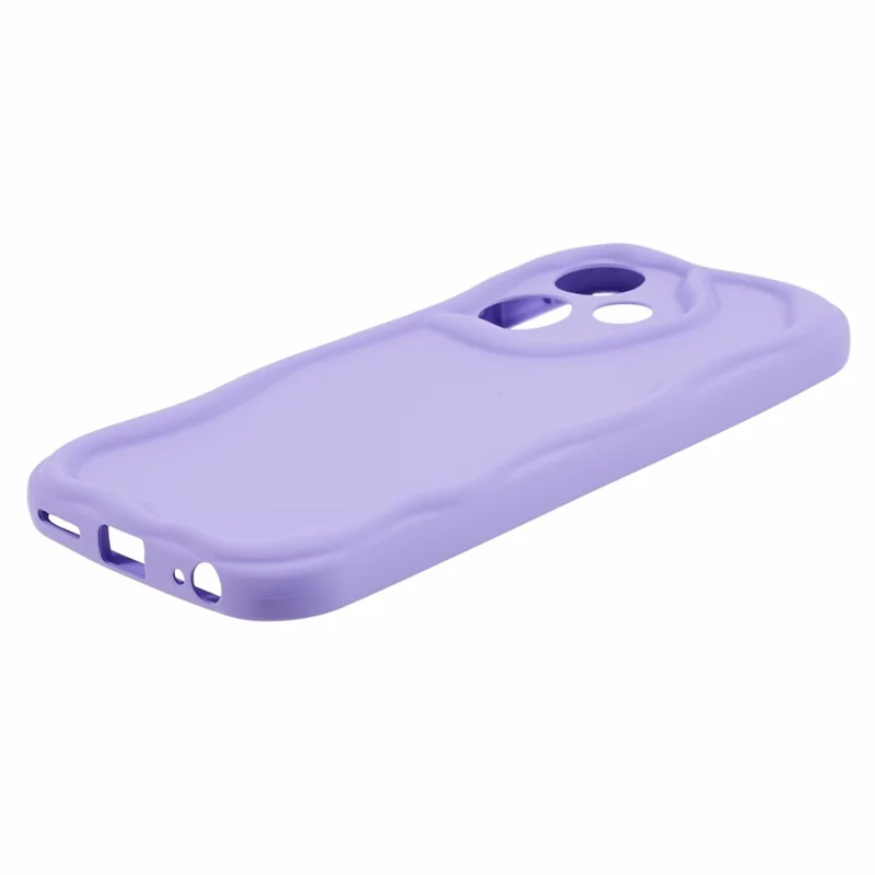 For Infinix Hot 30i Case Candy Color Shockproof Rubberized Mobile Phone TPU Cover - Purple