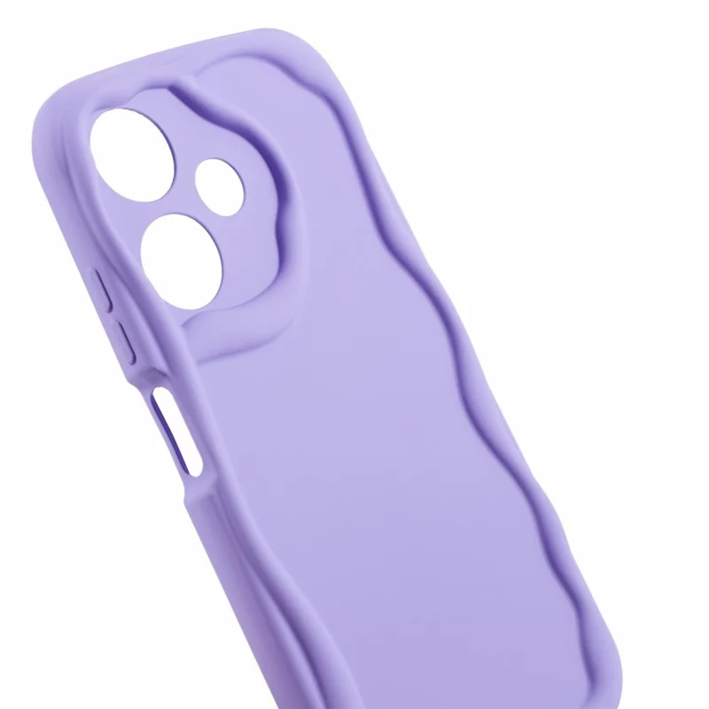 For Infinix Hot 30i Case Candy Color Shockproof Rubberized Mobile Phone TPU Cover - Purple