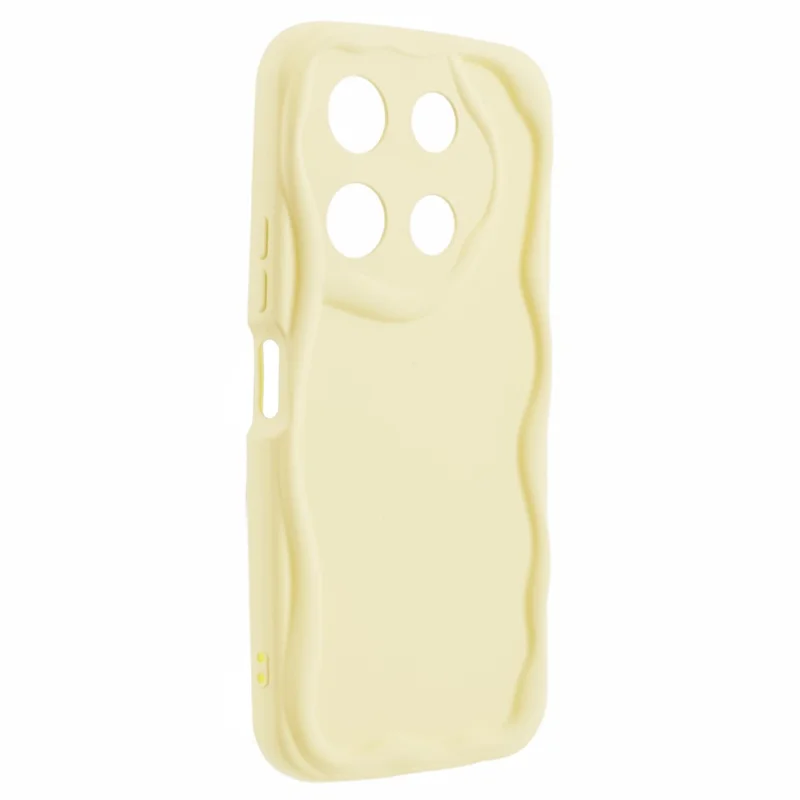 For Infinix Note 30 Pro 4G Case Candy Color Phone Shell Rubberized TPU Cover - Yellow