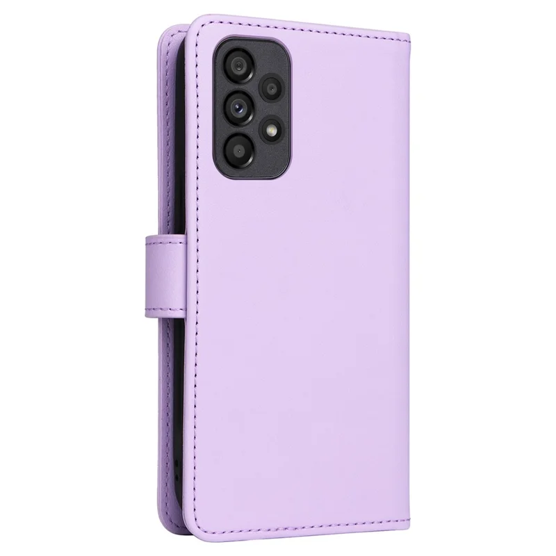 For Samsung Galaxy A53 5G Magnetic Case BETOPNICE Detachable PU Leather Phone Cover with Strap - Purple