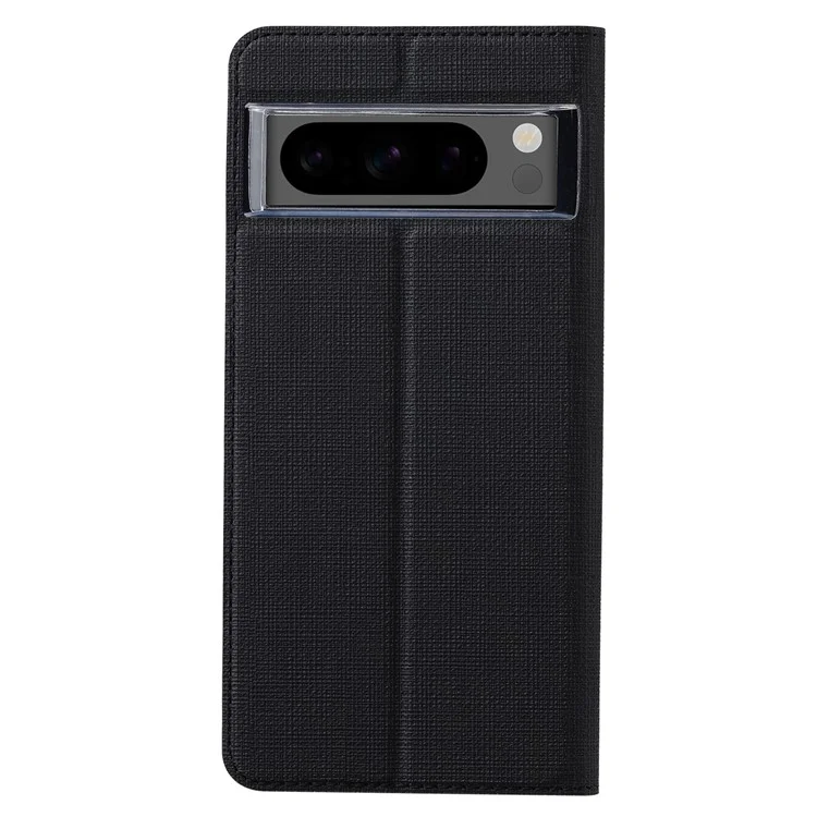 VILI DMX-Serie für Google Pixel 8 Pro Hülle Kartenfach Leder Telefonständer - Schwarz