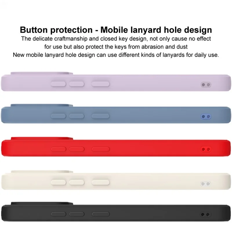 IMAK UC-4 Series for iPhone 15 Pro Case Straight Edge Flexible TPU Phone Cover - Purple