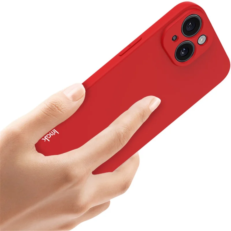 IMAK UC-4 Series for iPhone 15 TPU Case Straight Edge Anti-scratch Phone Cover - Red