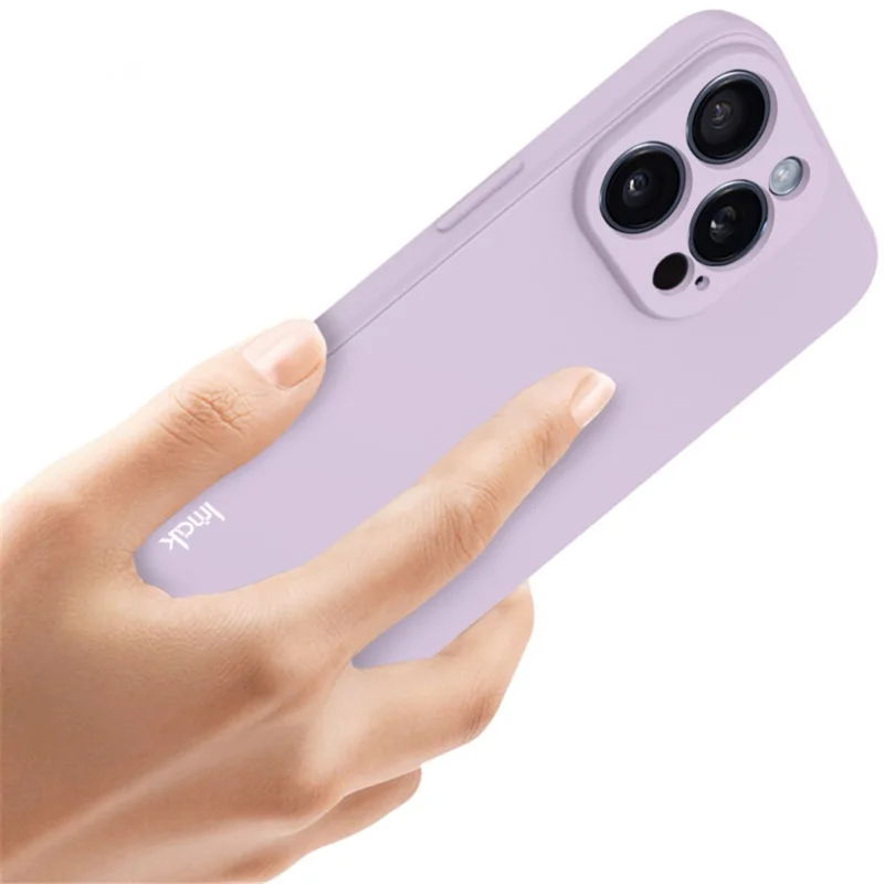 IMAK UC-4 Series for iPhone 15 Pro Max TPU Case Straight Edge Mobile Phone Cover - Purple