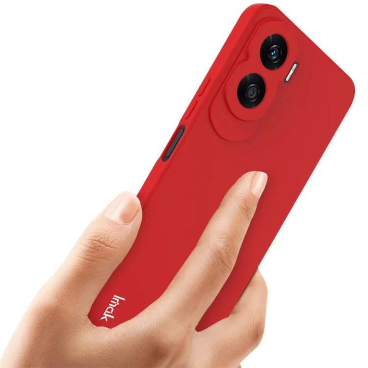 IMAK UC-4 Series per Honor X50i 5G / 90 Lite 5G Case Soft TPU Straight Edge Phone Cover - Red