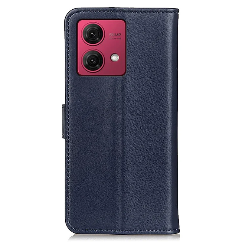 For Motorola Moto G84 5G Case PU Leather Wallet Protective Phone Cover - Blue