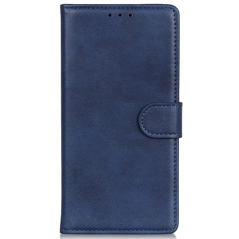 For Motorola Edge 40 Neo 5G PU Leather Case Anti-Scratch Wallet Stand Cell Phone Cover - Blue