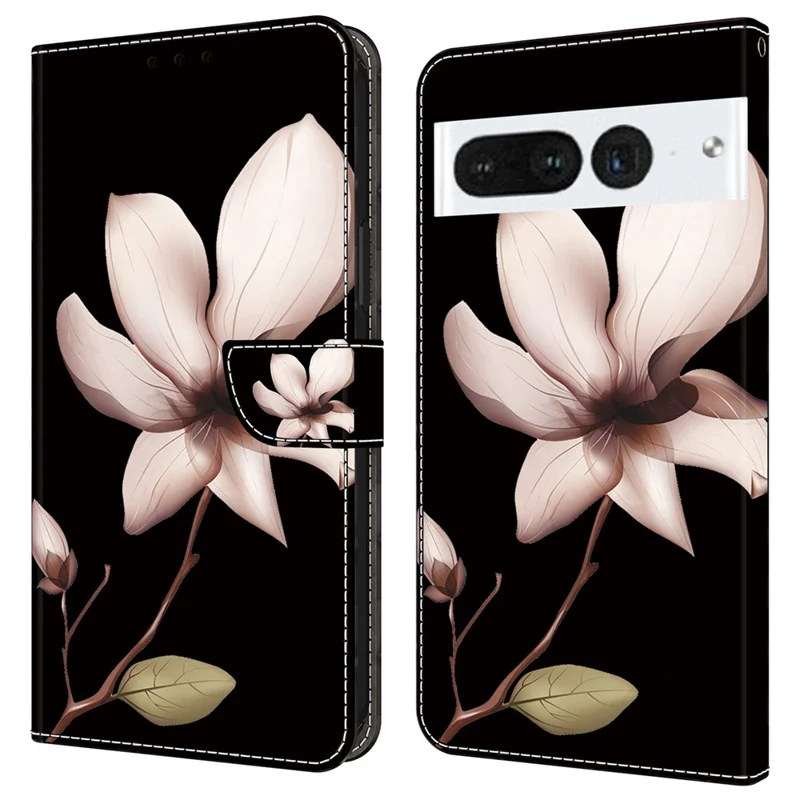 Per Google Pixel 7 Pro 5G Case Anti-Scratch Wardlet Cover - Fiore Rosa