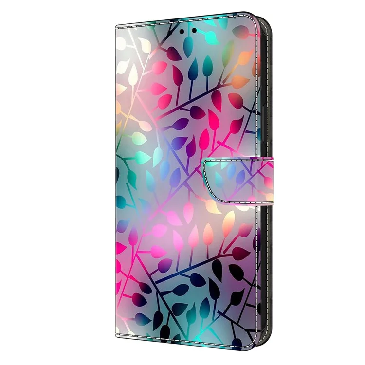 For Samsung Galaxy A24 4G (162.1 x 77.6 x 8.3mm) Case Shockproof Wallet Phone Cover - Maple Leaf
