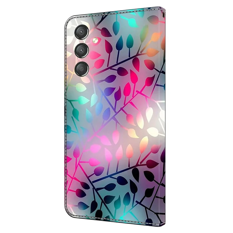 For Samsung Galaxy A24 4G (162.1 x 77.6 x 8.3mm) Case Shockproof Wallet Phone Cover - Maple Leaf