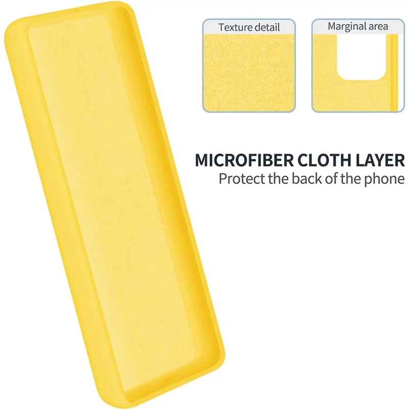For vivo V29 5G / vivo S17 Pro 5G Case Slim Shell Liquid Silicone Mobile Phone Cover - Yellow