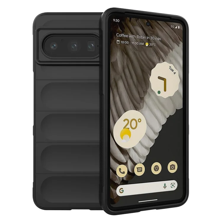 For Google Pixel 8 Pro Case Soft TPU Rugged Phone Cover - Black