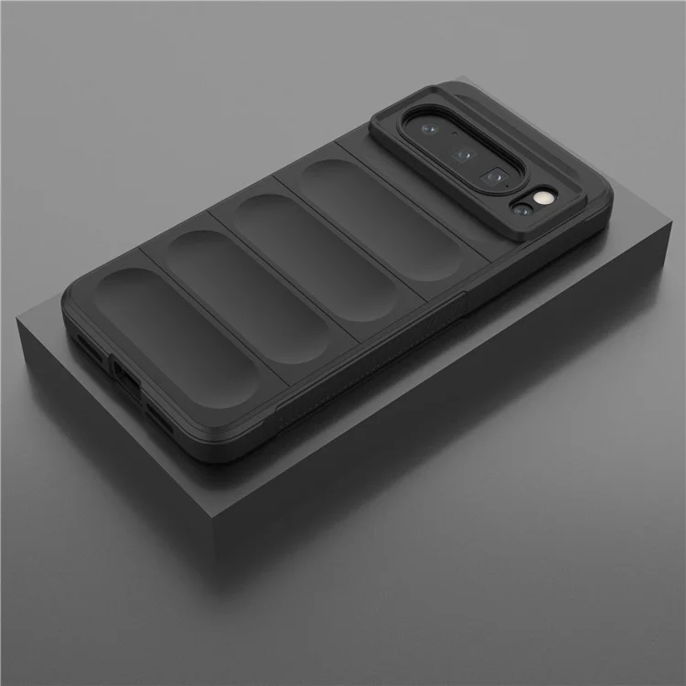 For Google Pixel 8 Pro Case Soft TPU Rugged Phone Cover - Black