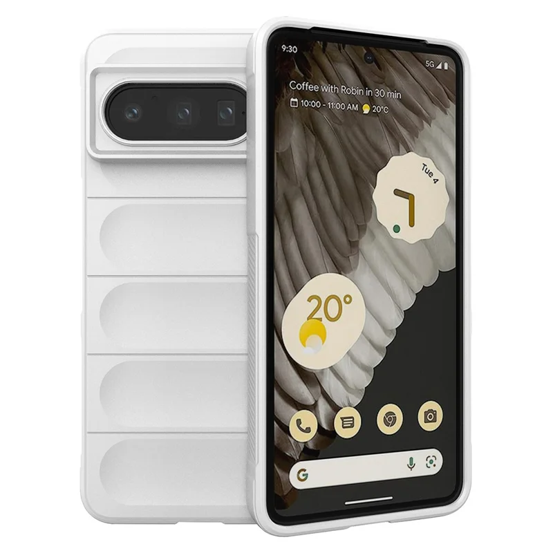 Für Google Pixel 8 Pro Case Soft TPU Robustes Handyhülle - Weiß