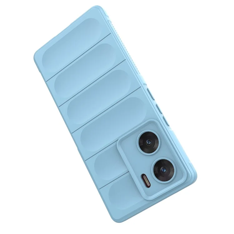 Для Vivo V29e (Индия) 5G Чехол Мягкий ТПУ Прочный Противоударный Чехол для Сотового Телефона - Бледно-Голубой