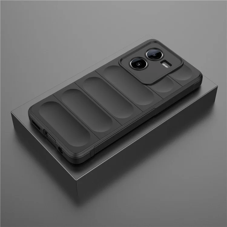 Per il vivo iQOO Z8x 5G Case TPU Rugged Anti-Scratch Cell Phone Cover - Nero