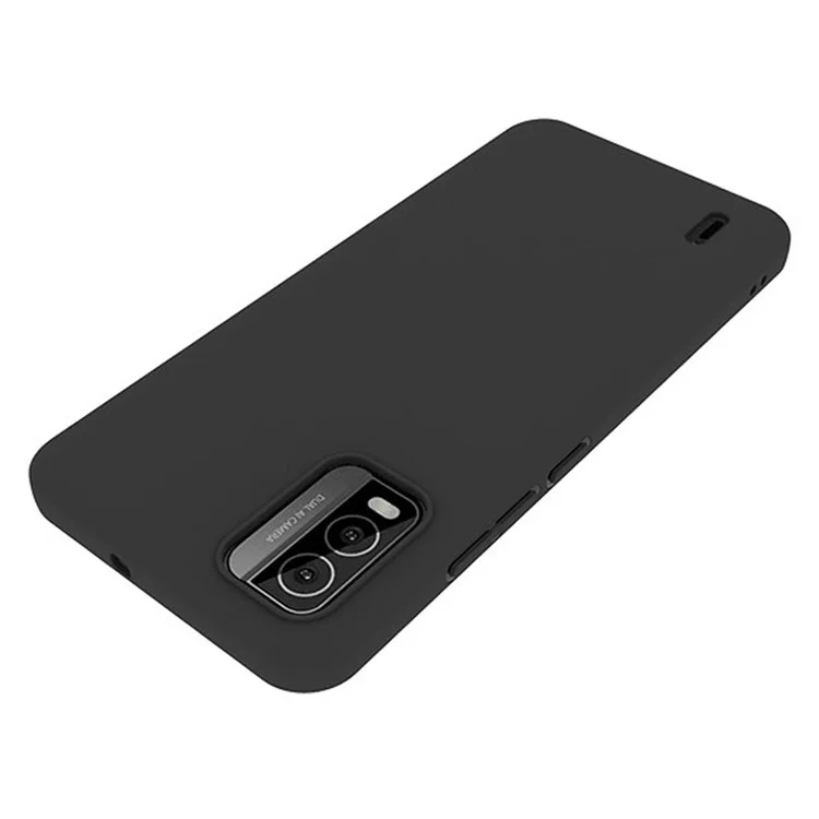 Coque de téléphone portable pour Nokia C210 Étui Mate Ajustement Slim-Fit TPU Couvercle de téléphone (Grand trou pour l'objectif arrière) - Noir