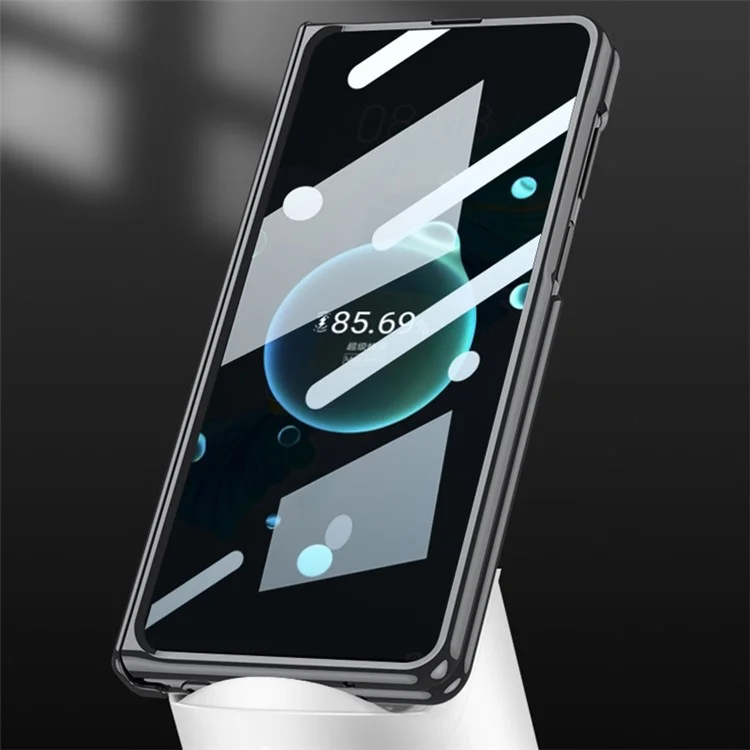 GKK для чехла Huawei Mate X5 с противошпионской пленкой для экрана, ударопрочный, с подставкой, защитный чехол из ПК - фиолетовый