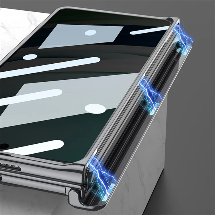 GKK для чехла Huawei Mate X5 с противошпионской пленкой для экрана, ударопрочный, с подставкой, защитный чехол из ПК - фиолетовый