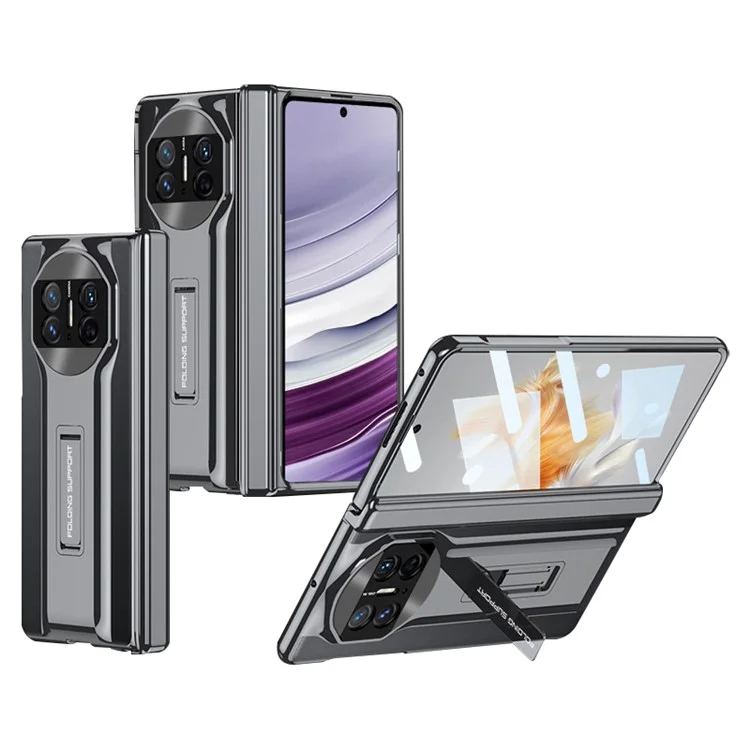 GKK для чехла Huawei Mate X5 с защитой от падения, подставкой, прозрачным защитным экраном - черный