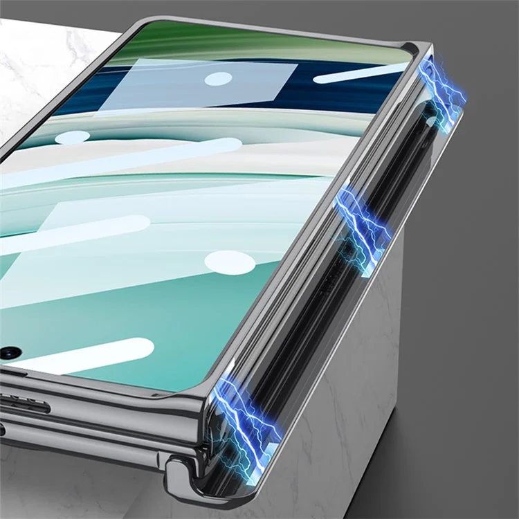 GKK для чехла Huawei Mate X5 с защитой от падения, подставкой, прозрачным защитным экраном - черный