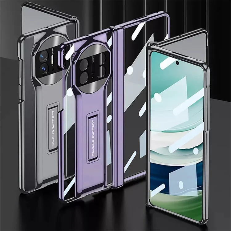 GKK для чехла Huawei Mate X5 с защитой от падения, подставкой, прозрачным защитным экраном - черный