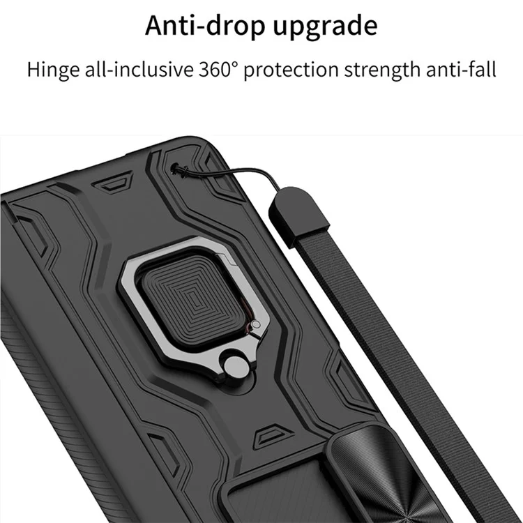 GKK For Samsung Galaxy Z Fold5 5G Kickstand Case with Front Screen Film Hard PC Phone Cover - Black