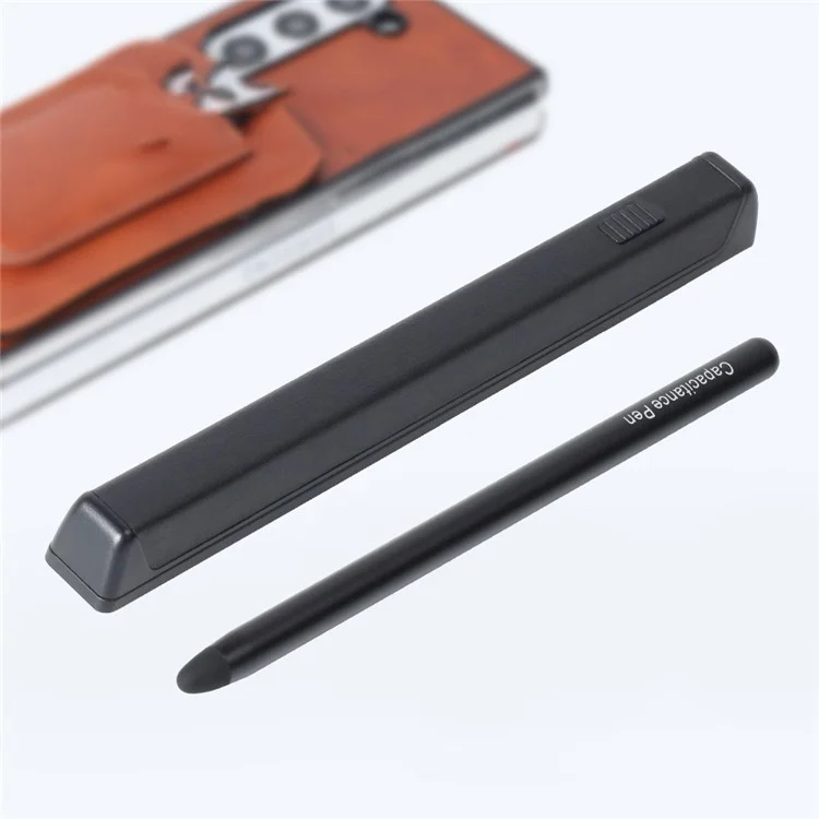 GKK For Samsung Galaxy Z Fold5 5G / Z Fold4 5G / Z Fold3 5G Capacitor Pen Case Magnetic Protective Cover (No Stylus) - Black