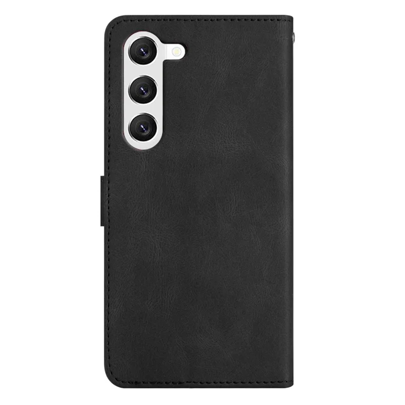 Para Galaxy A15 5G Samsung Case PU Leather Stand Phone Wallet Cover - Preto