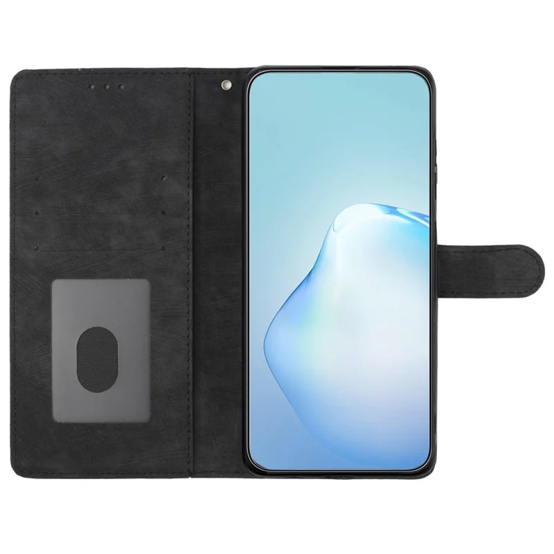 Para Samsung Galaxy A15 5G Case Stand Carteira Capa de Telefone de Couro - Preto
