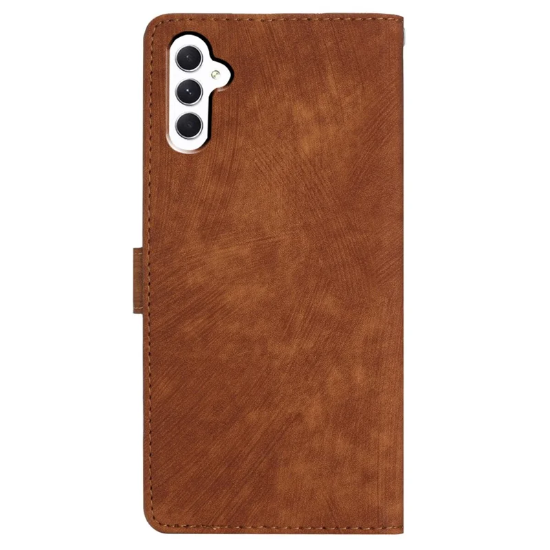For Samsung Galaxy A15 5G Case Stand Wallet Phone Leather Cover - Brown