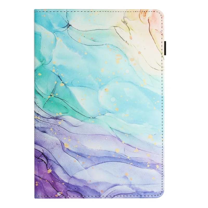 For Samsung Galaxy Tab A11 / A9 PU Leather Case Pattern Printing Tablet Cover with Card Holder - Oil Painting