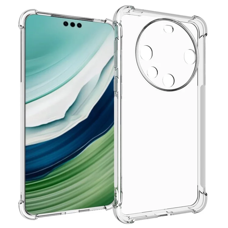 Para Huawei Mate 60 Pro Case Clear Reforçado Canto Anti-queda Telefone Capa TPU
