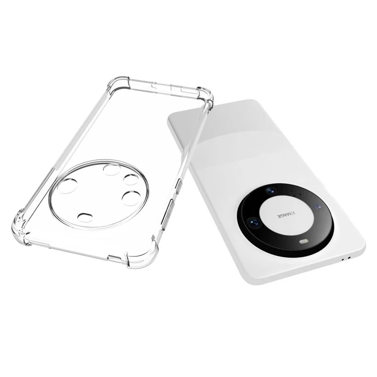 Para Huawei Mate 60 Pro Case Clear Reforçado Canto Anti-queda Telefone Capa TPU