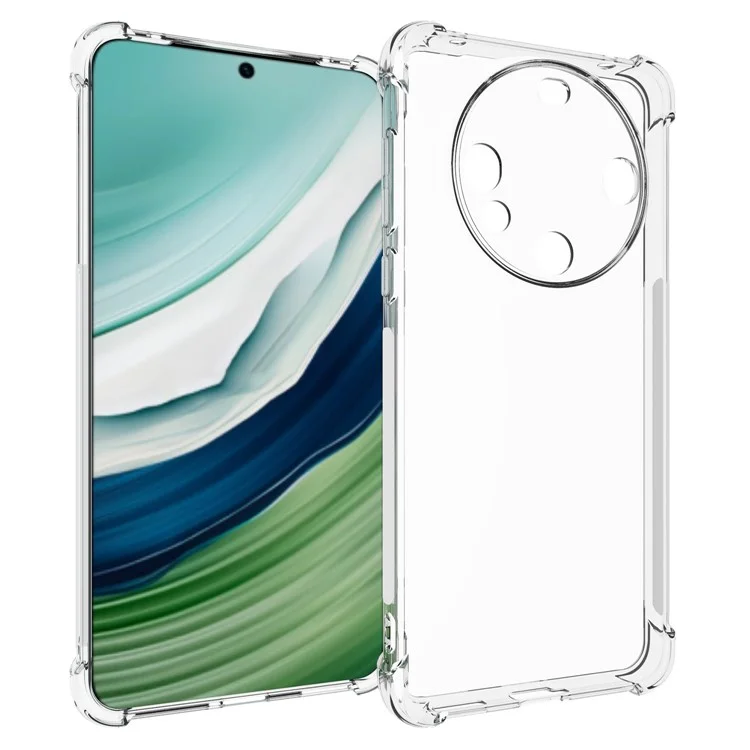 Para Huawei Mate 60 Capa Transparente Anti-Slip à Prova de Queda Capa de Telefone TPU