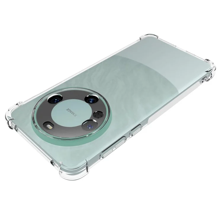 Para Huawei Mate 60 Capa Transparente Anti-Slip à Prova de Queda Capa de Telefone TPU
