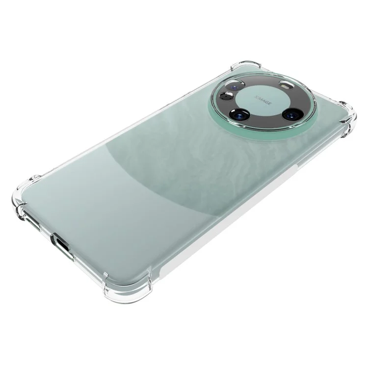 Para Huawei Mate 60 Capa Transparente Anti-Slip à Prova de Queda Capa de Telefone TPU