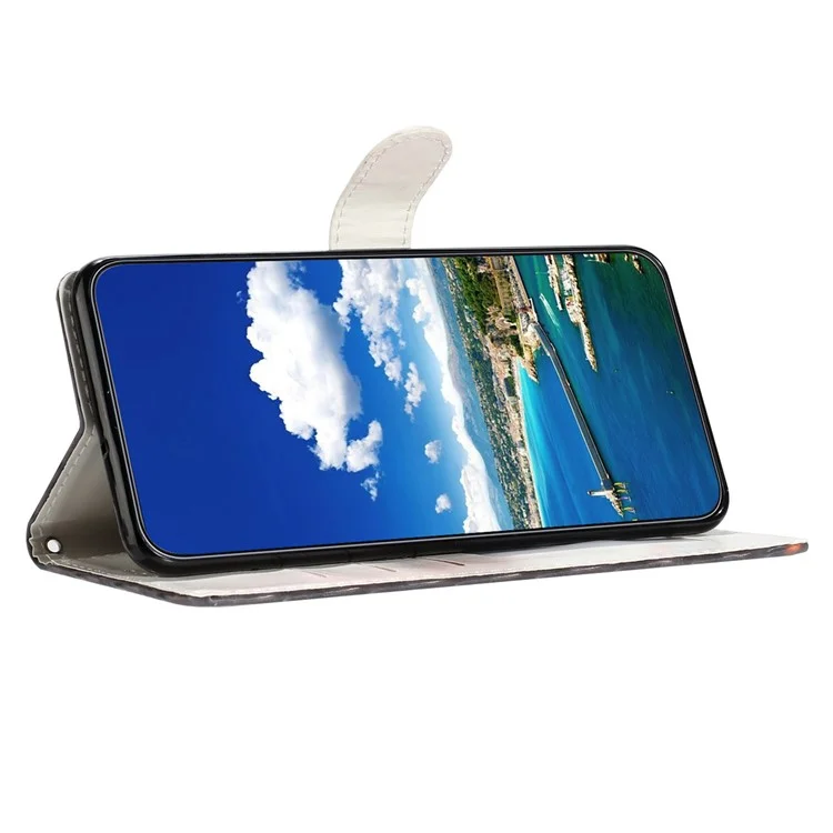 Для Samsung Galaxy A73 5G Case 3D -рисунок - Розовый Синий Мрамор