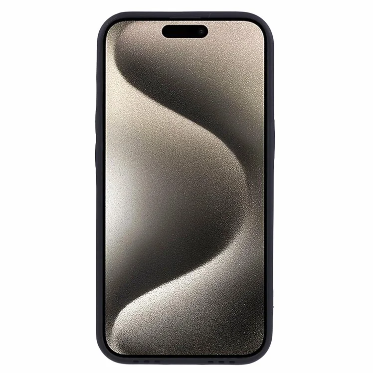 Para iPhone 15 Pro Funda Textura de Cocodrilo Funda de Teléfono Piel PU + Carcasa de TPU - Rojo