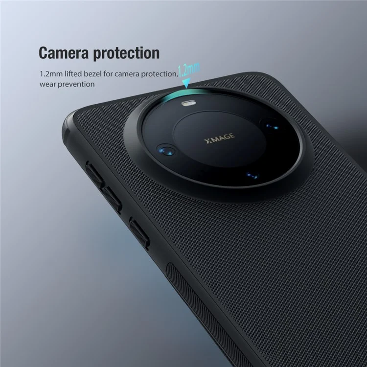 NILLKIN Super Frosted Shield Pro For Huawei Mate 60 Case Matte PC+TPU Anti-scratch Phone Cover - Blue