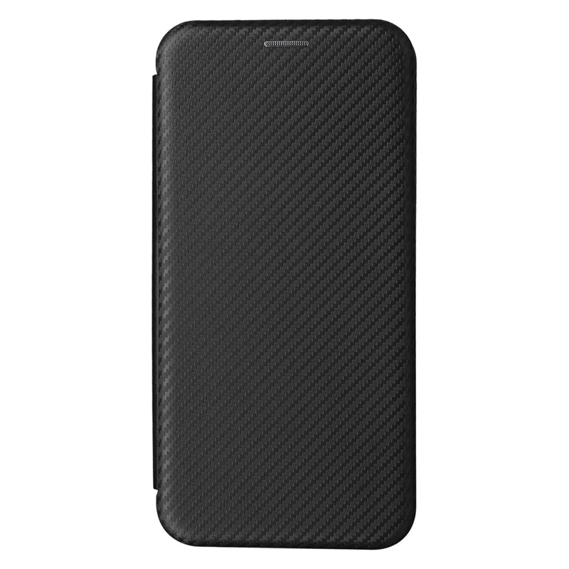 Para Motorola Edge 40 Neo 5G Case Porta-cartões Anti-arranhões Textura de Fibra de Carbono Capa de Couro - Preto