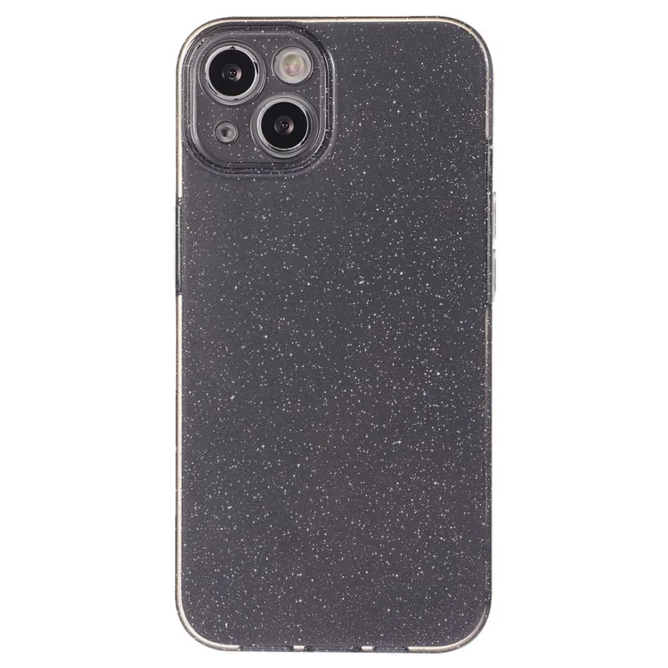 For iPhone 13 6.1 inch Case Glitter Powder Soft TPU Anti-drop Jelly Phone Cover - Dark Grey