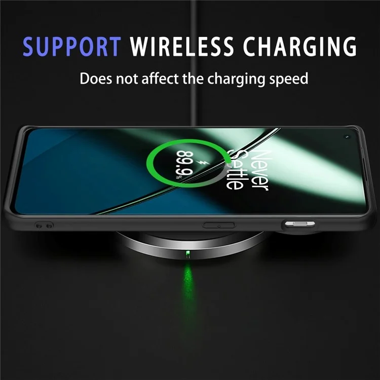 Per OnePlus 11 5G PU Pelle+TPU+PC Custodia per Telefono Retrò Anti-graffio - Nero