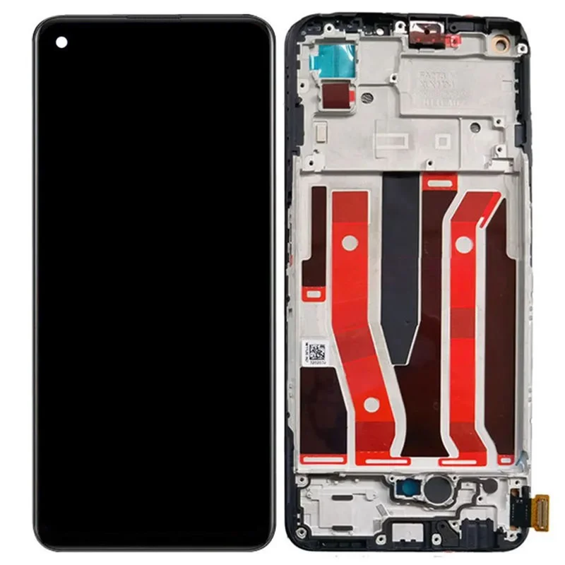 Para Oppo A95 5G Grade C Ensamblaje de pantalla OLED y digitalizador + Repuesto de marco (sin logotipo)