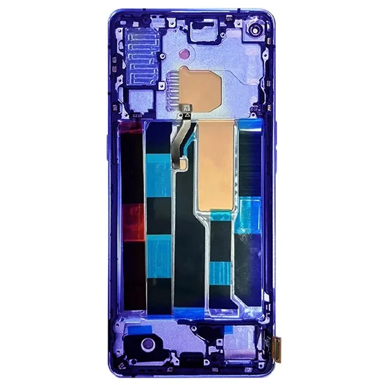 Для Oppo Reno4 Pro 5G OEM Grade S AMOLED Экран и Digitizer Сборка + Рамка Запчасть Телефона (без Логотипа) - Синий