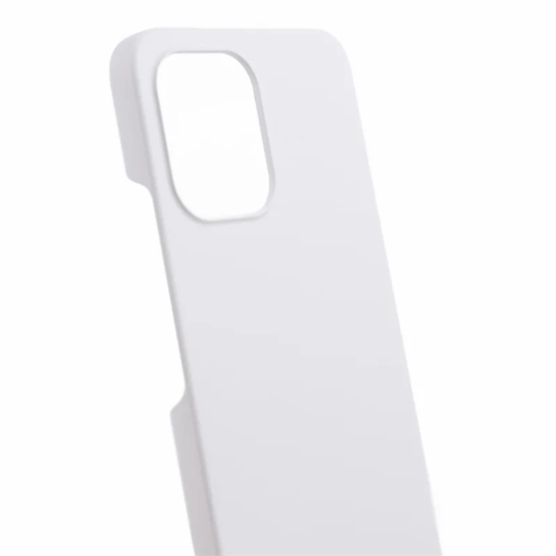 For Xiaomi Redmi 12 4G Case Anti-drop Rubberized PC Cell Phone Cover - White