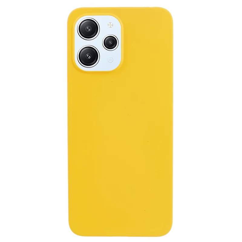 For Xiaomi Redmi 12 4G Case Anti-drop Rubberized PC Cell Phone Cover - Yellow