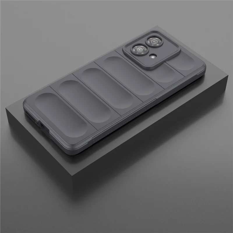 For Motorola Edge 40 Neo 5G TPU Case Rugged Shockproof Smartphone Cover - Dark Grey