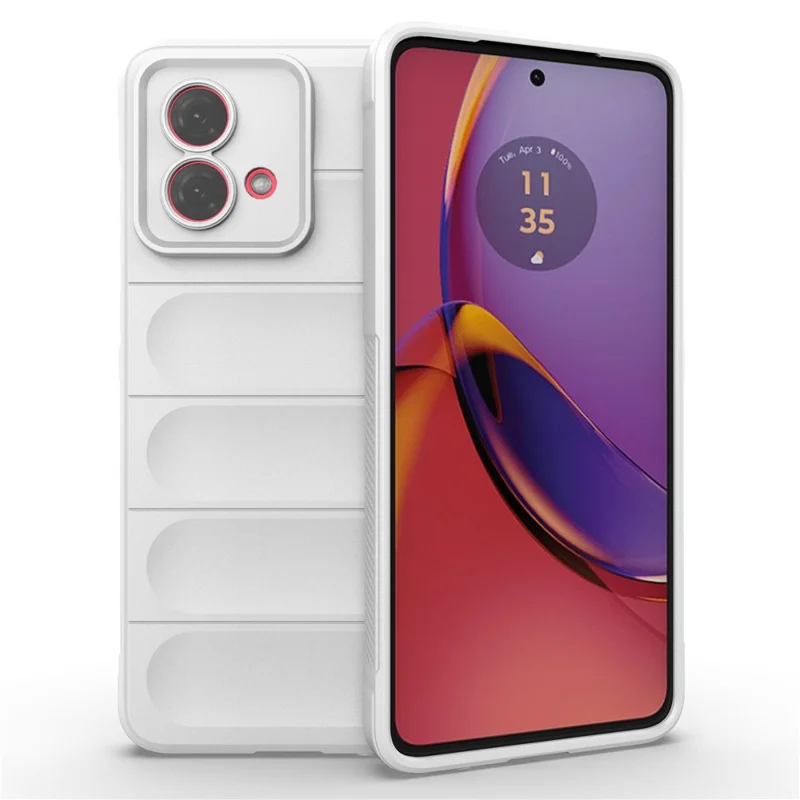 For Motorola Moto G84 5G Case Anti-scratch Rugged Phone TPU Cover - White